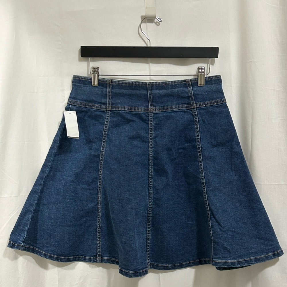 Draper James - Blue Denim Skater Skirt - Picture 6 of 11